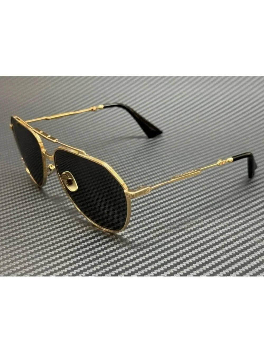 New Dolce & Gabbana Men  Gold Sunglasses 60-15-140